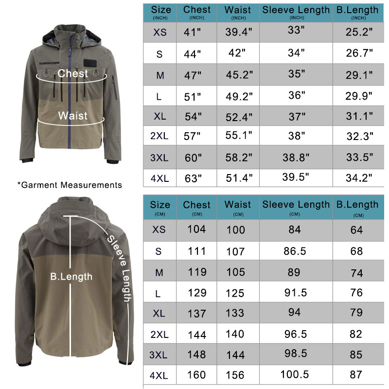 Chaquetas de pesca para vadear - Fishing Jacket Waterproof reseña y precio