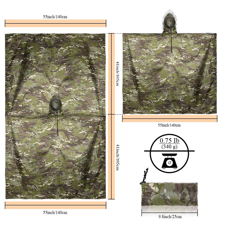 Impermeable de Camuflaje Tácti - Fishing Rain Suit reseña y precio