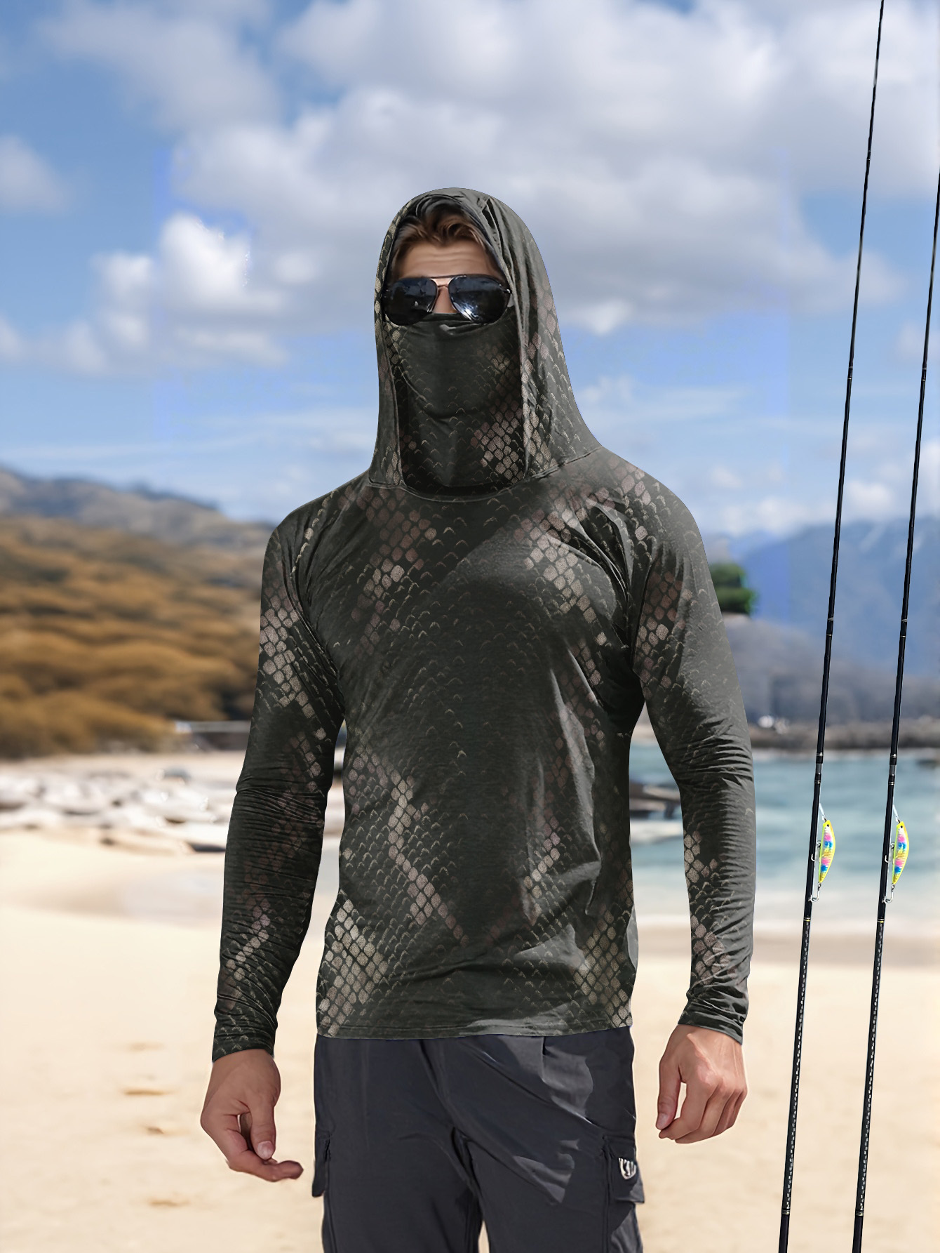 Camisa de Pesca para Hombre co - Fishing Hoodie reseña y precio